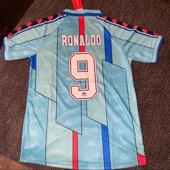 Retro Barcelona Kappa Ronaldo soccer jersey - Picture 3 of 4